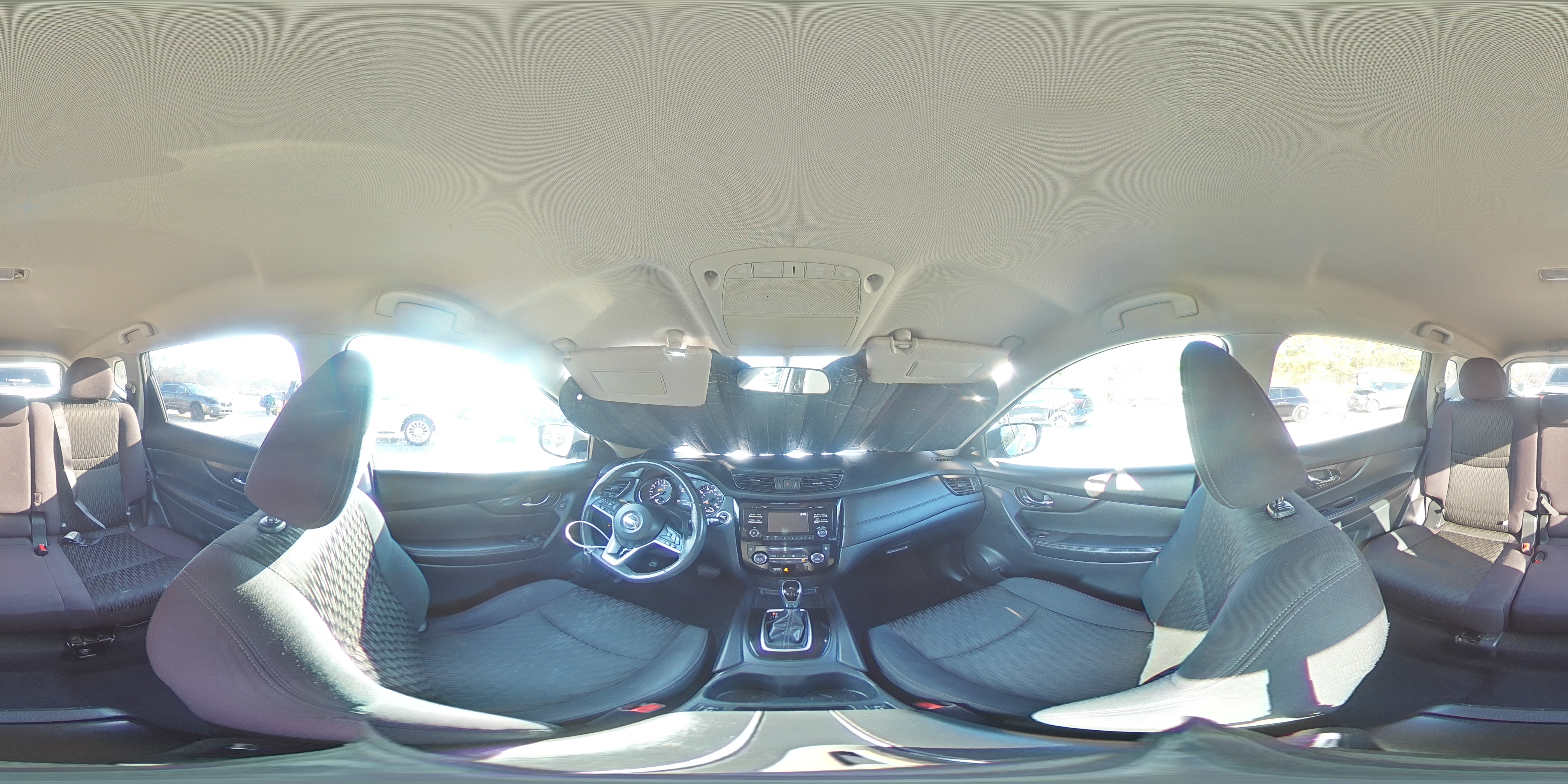 2017 Nissan Rogue VIN 5N1AT2MT1HC888338 Copart auction photo, front end / rear end damage thumbnail 16