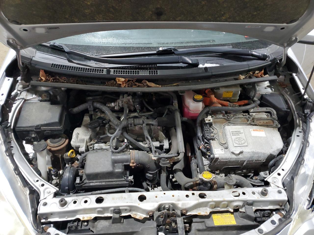 2013 Toyota Prius VIN JTDKDTB32D1539113 Copart auction photo, front end / side damage thumbnail 11