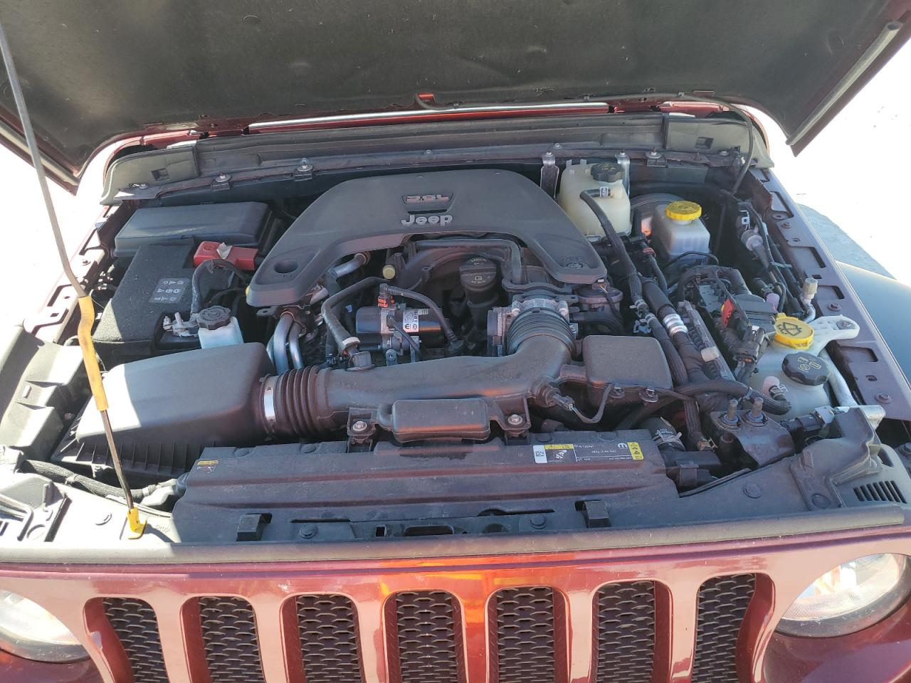 2021 Jeep Wrangler VIN 1C4HJXDG8MW582450 Copart auction photo, side damage thumbnail 11