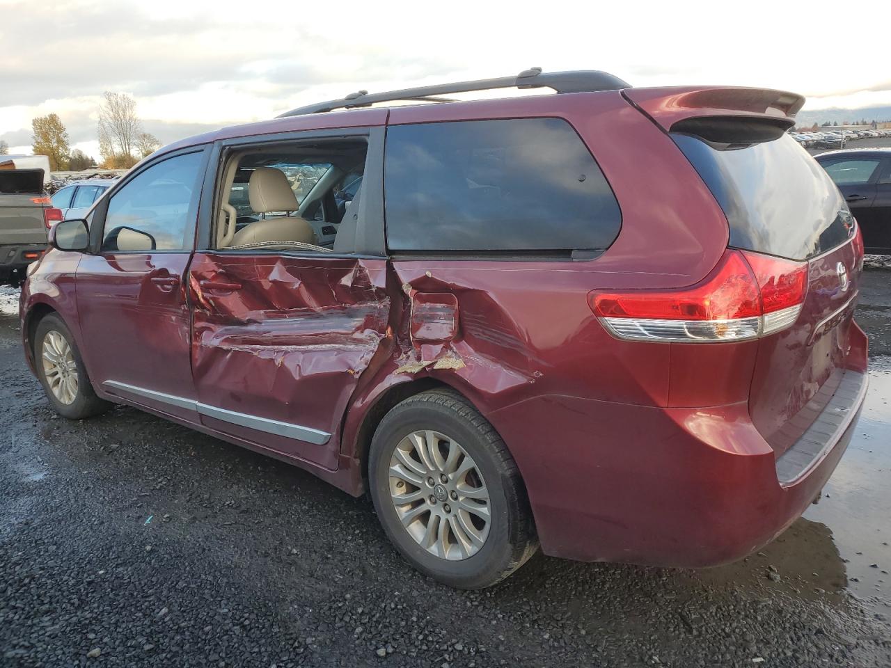 2012 Toyota Sienna VIN 5TDYK3DC0CS198549 Copart auction photo, all over damage thumbnail 2