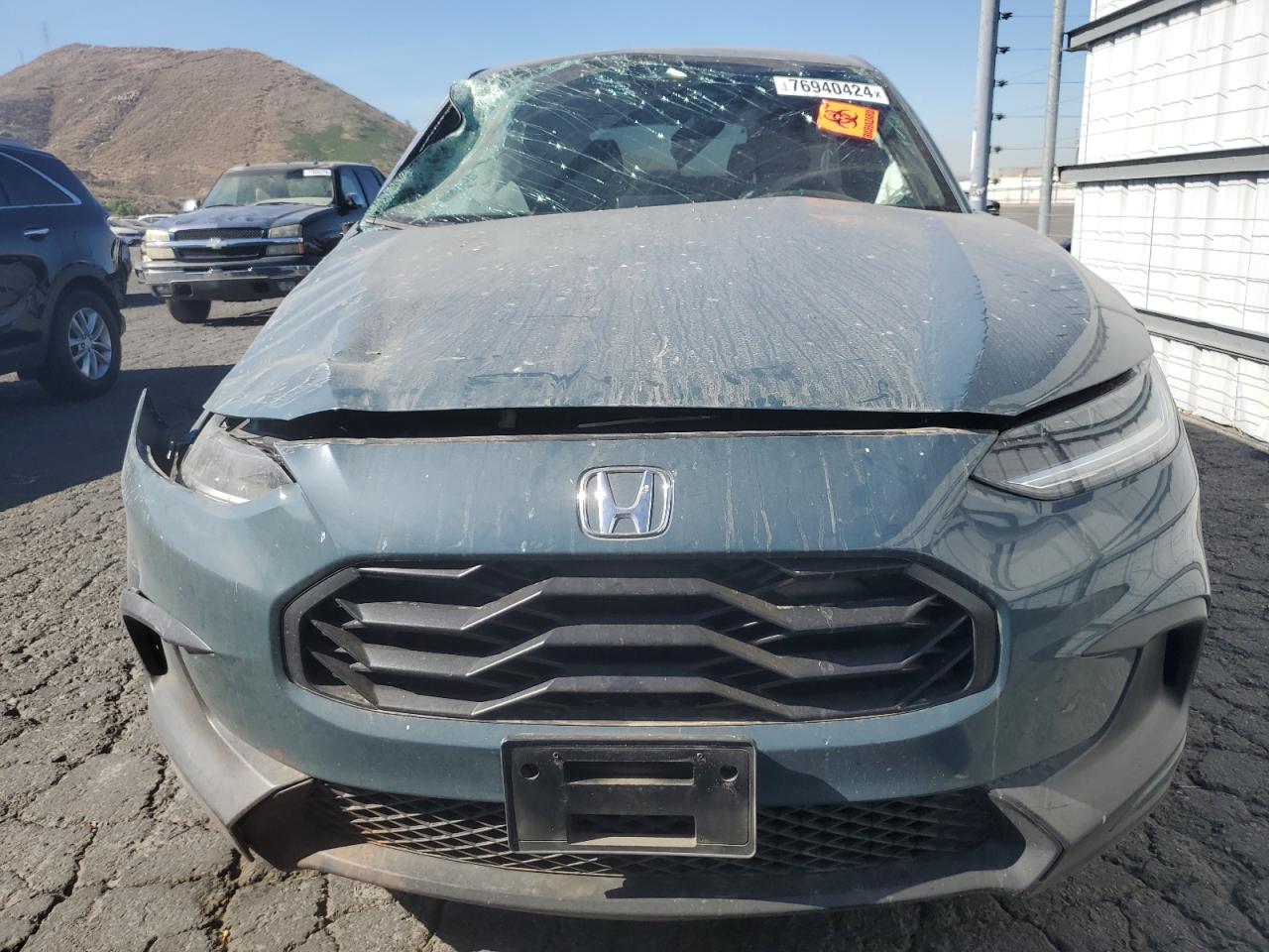 2024 Honda HR-V VIN 3CZRZ1H51RM705705 Copart auction photo, rollover damage thumbnail 5