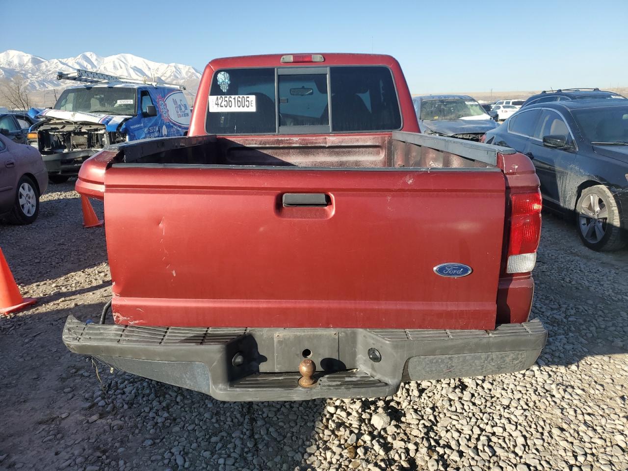 2000 Ford Ranger VIN 1FTZR15V8YTA28419 Copart auction photo, rear end damage thumbnail 6