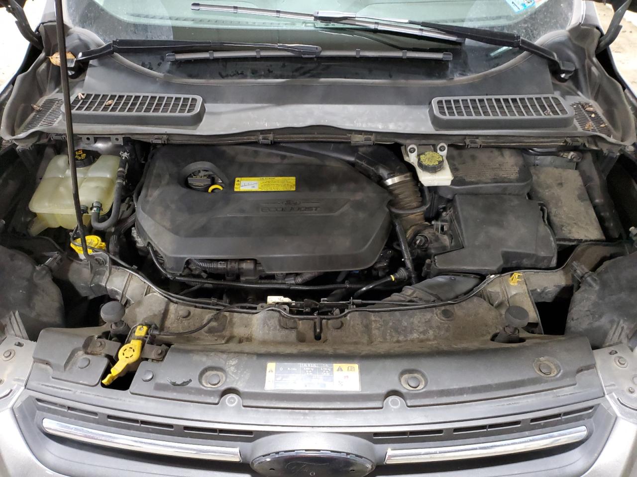 2014 Ford Escape VIN 1FMCU9GX0EUC90633 Copart auction photo, front end / side damage thumbnail 11