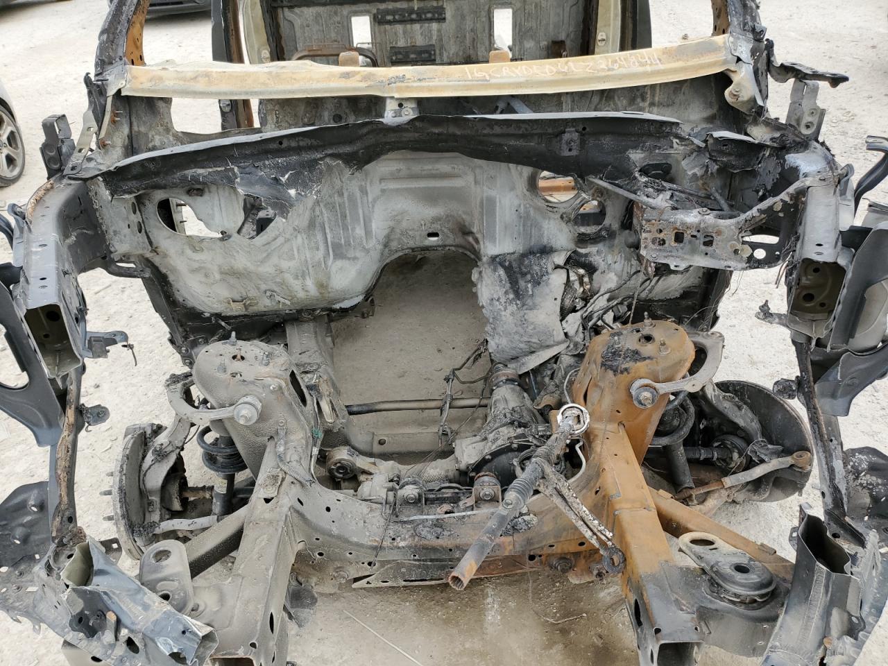 2020 Chevrolet Silverado VIN 1GCRYDED6LZ264844 Copart auction photo, stripped / burn damage thumbnail 11