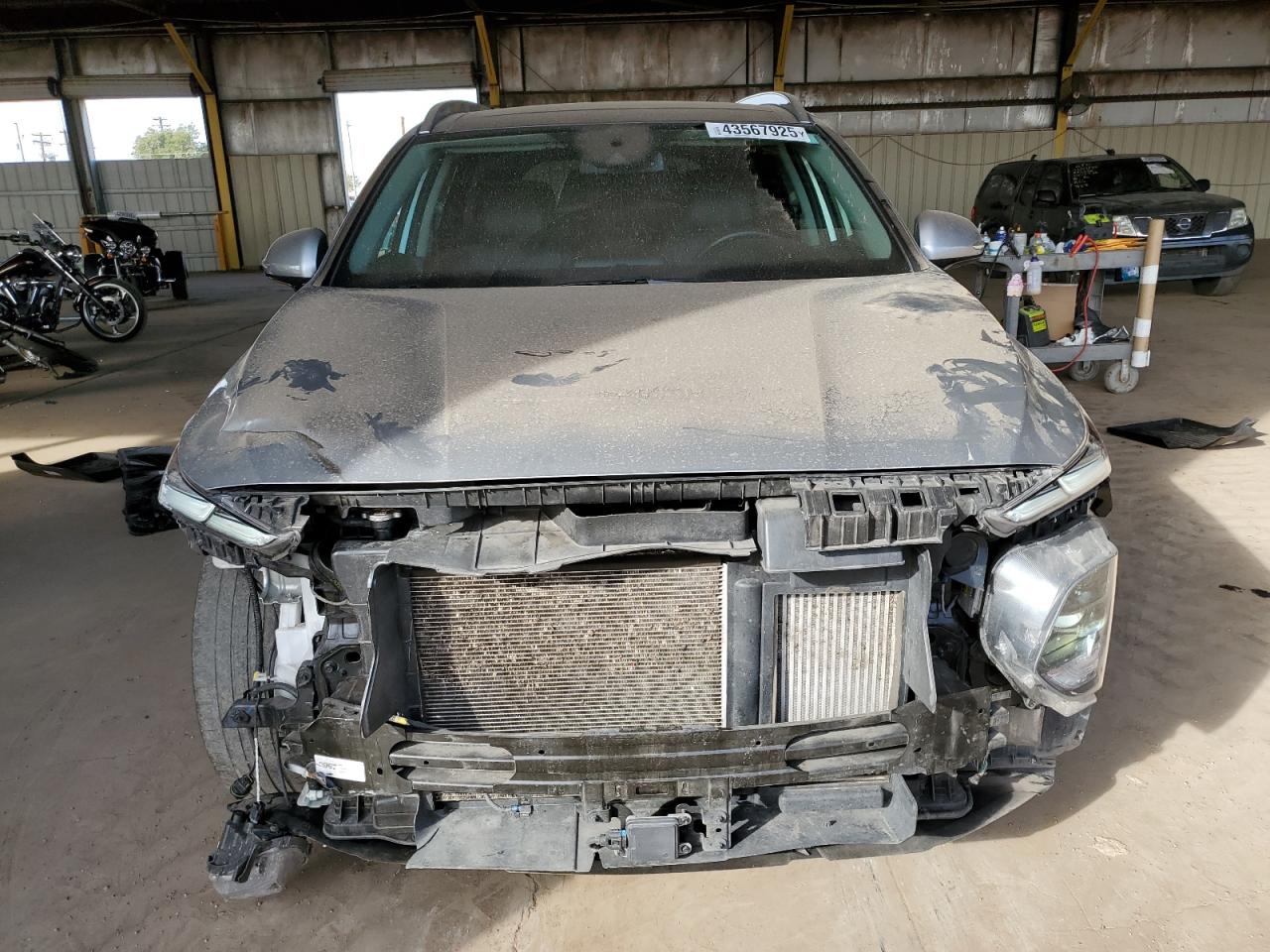 2020 Hyundai Santa Fe VIN 5NMS3CAA2LH245556 Copart auction photo, front end damage thumbnail 5