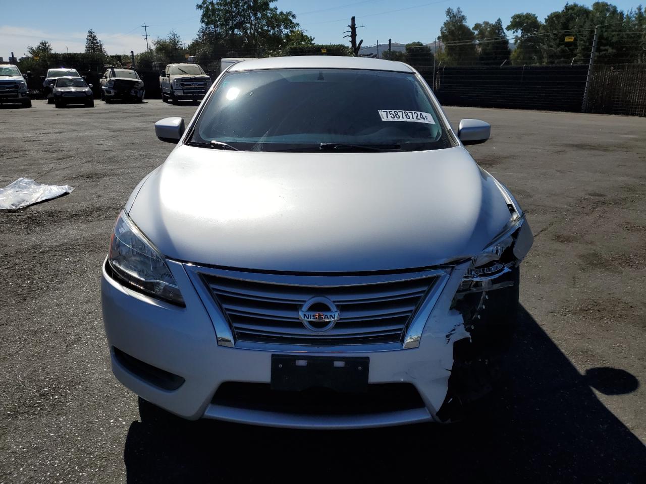 2015 Nissan Sentra VIN 3N1AB7AP5FL689423 Copart auction photo, front end damage thumbnail 5