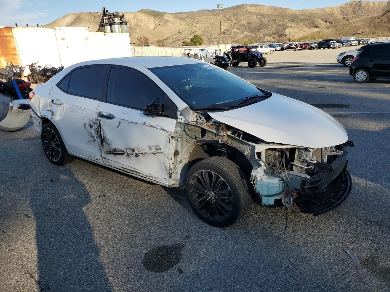 2014 Toyota Corolla VIN 5YFBURHE9EP167889 Copart auction photo, all over damage thumbnail 4