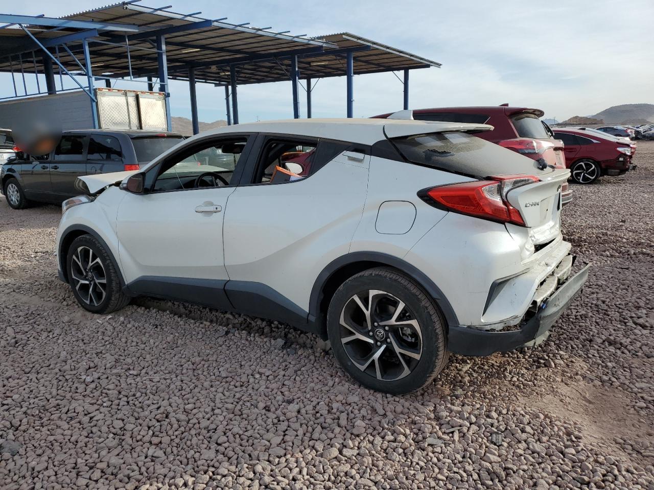 2019 Toyota C-HR VIN JTNKHMBX1K1046481 Copart auction photo, front end / rear end damage thumbnail 2