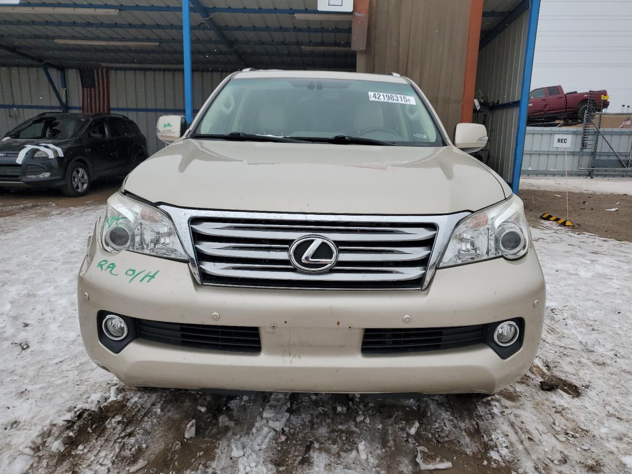 2011 Lexus GX VIN JTJBM7FX2B5022594 Copart auction photo, front end / side damage thumbnail 5