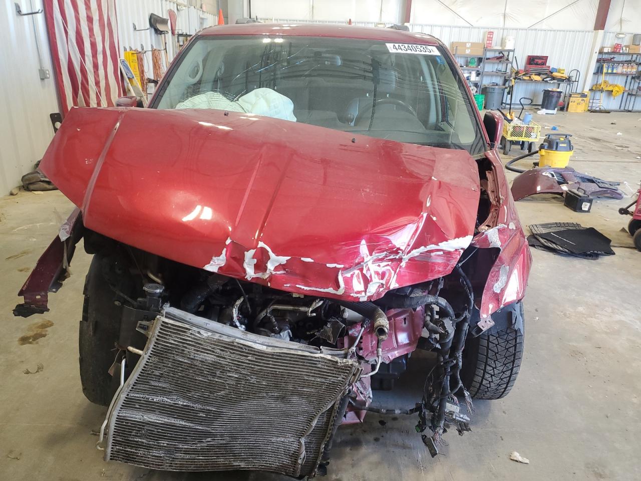 2013 Chrysler Town & Country VIN 2C4RC1BG8DR713447 Copart auction photo, front end / mechanical damage thumbnail 5