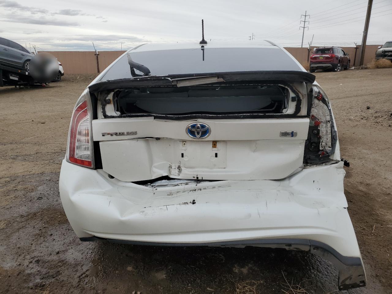 2013 Toyota Prius VIN JTDKN3DU4D1724654 Copart auction photo, rear end damage thumbnail 6