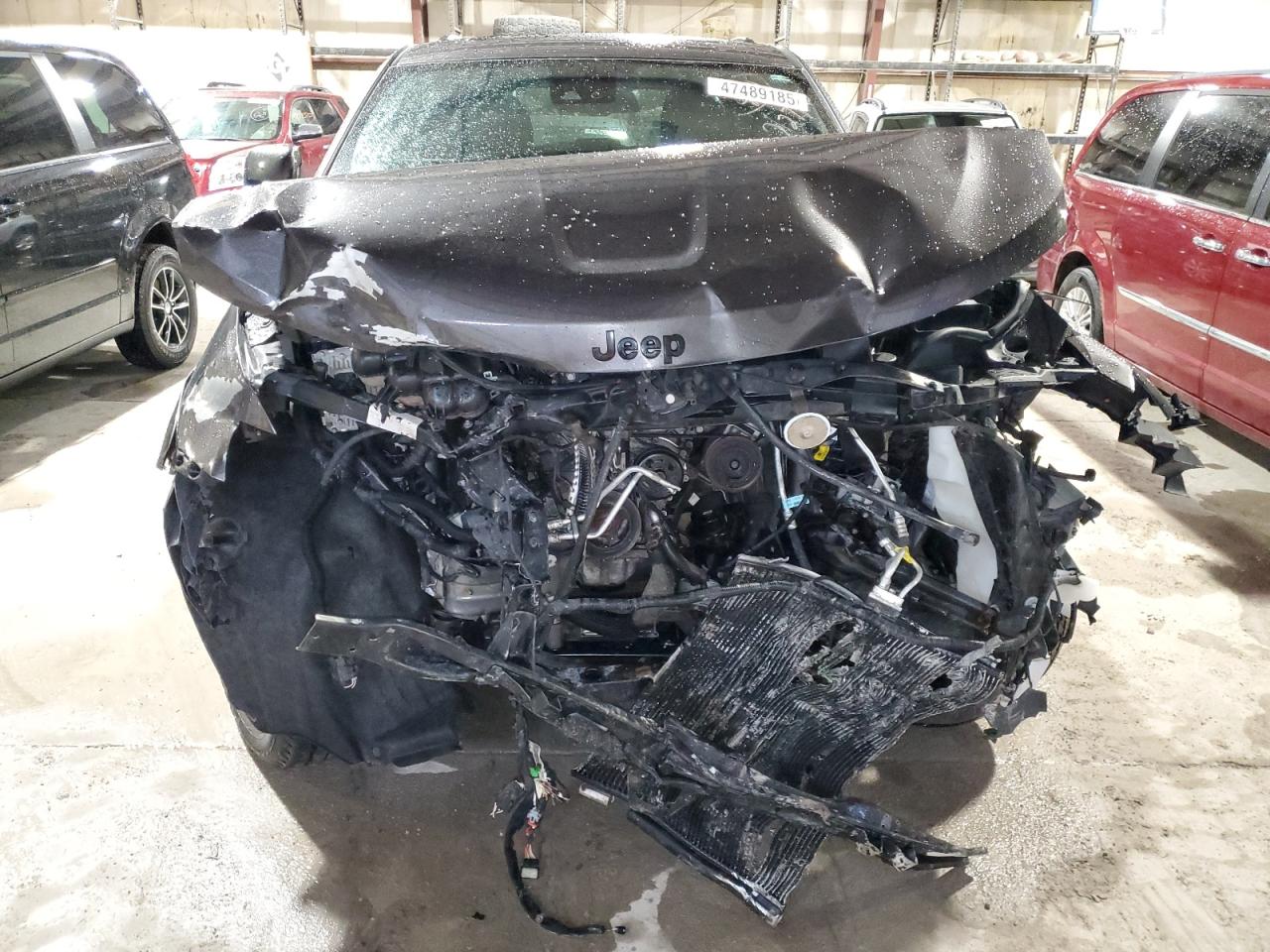 2016 Jeep Grand Cherokee VIN 1C4RJECG6GC473310 Copart auction photo, front end / side damage thumbnail 5