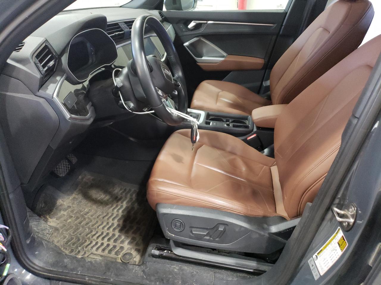 2020 Audi Q3 VIN WA1AECF32L1040520 Copart auction photo, front end / stripped damage thumbnail 7