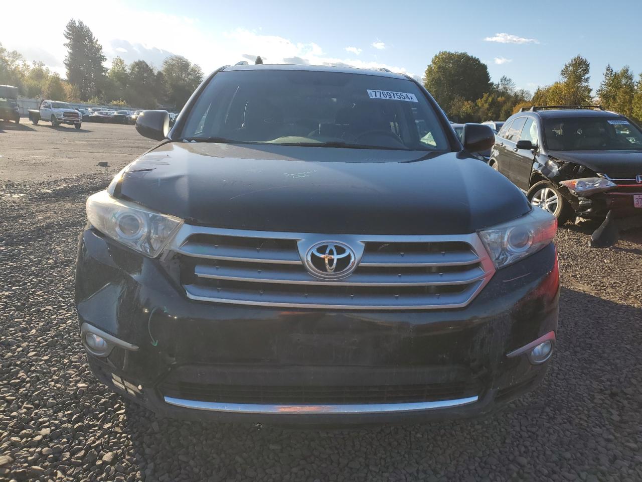 2012 Toyota Highlander VIN 5TDBK3EH6CS158332 Copart auction photo, front end damage thumbnail 5