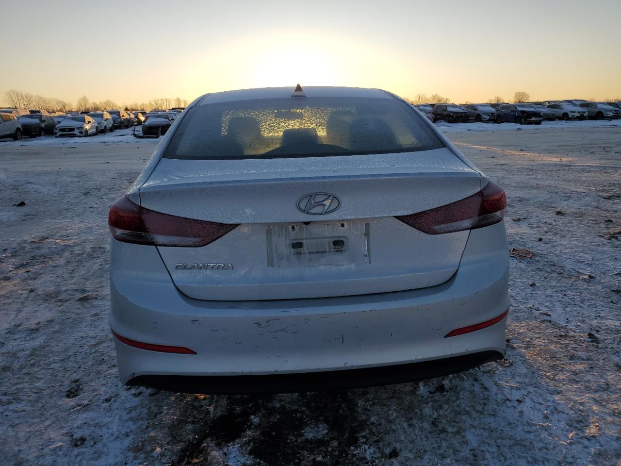 2017 Hyundai Elantra VIN 5NPD84LF3HH161104 Copart auction photo, front end / side damage thumbnail 6