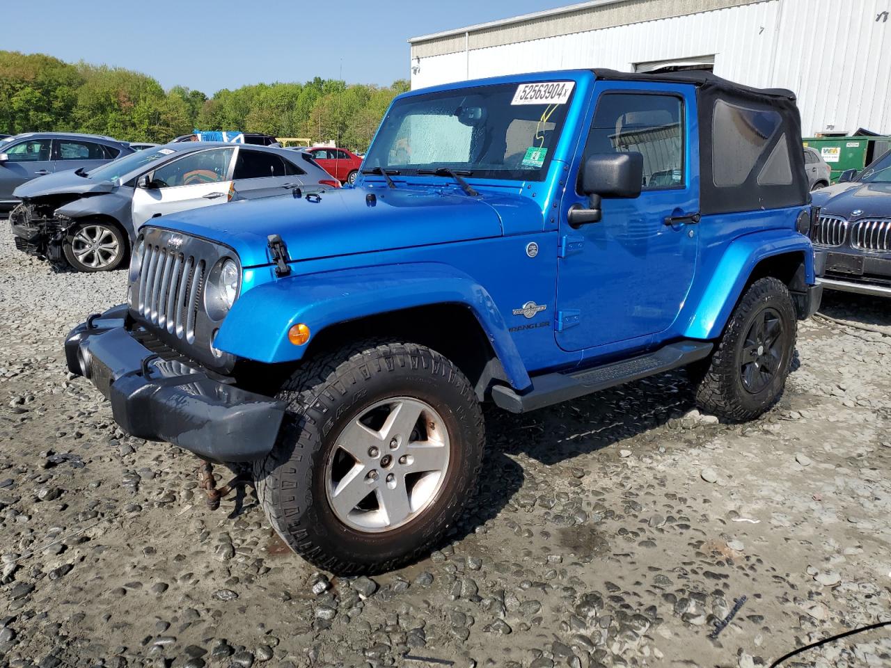 2014 Jeep Wrangler VIN 1C4AJWAG3EL169452