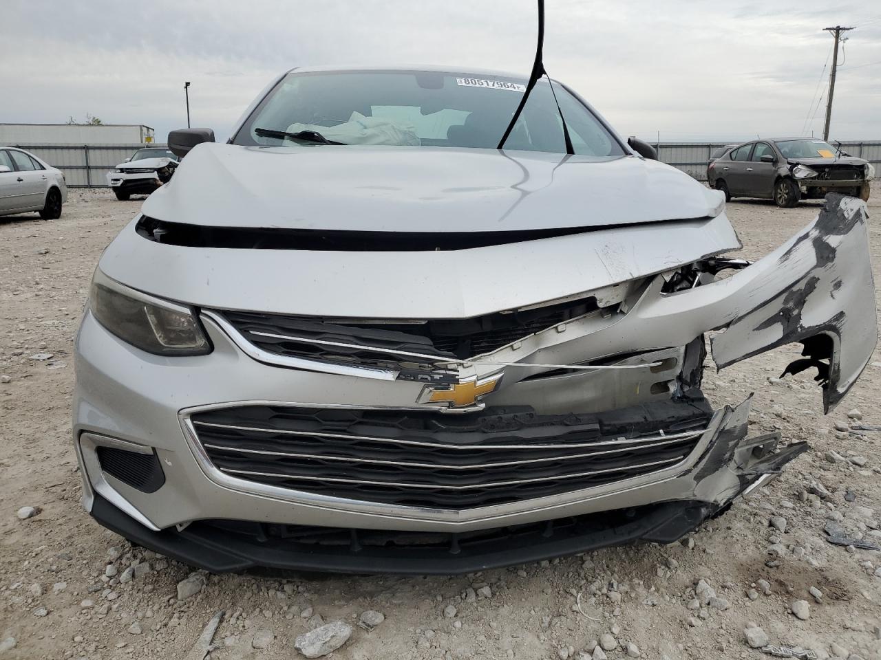 2017 Chevrolet Malibu VIN 1G1ZB5ST7HF220730 Copart auction photo, front end damage thumbnail 5