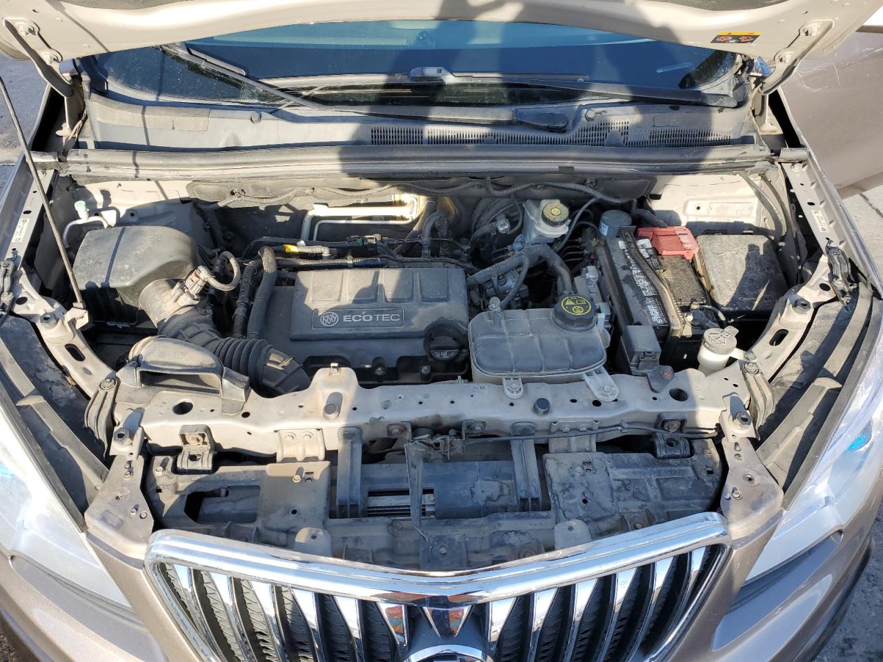 2013 Buick Encore VIN KL4CJFSB9DB138667 Copart auction photo, front end / side damage thumbnail 12