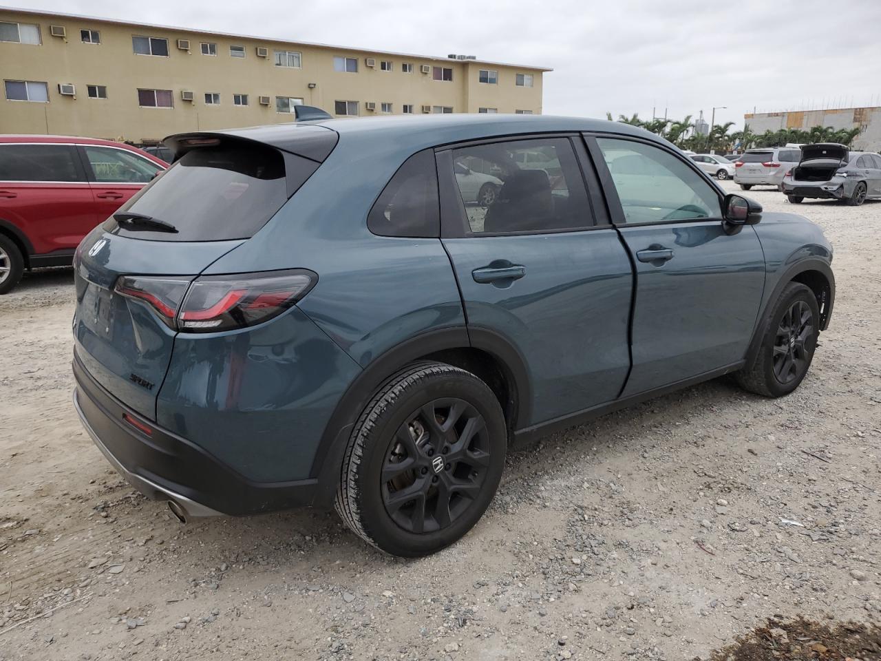 2024 Honda HR-V VIN 3CZRZ1H51RM708457 Copart auction photo, side damage thumbnail 3