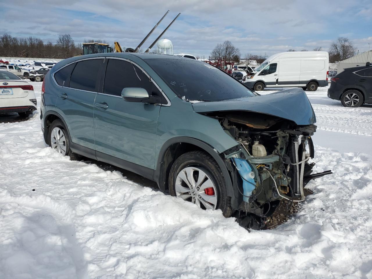 2012 Honda CR-V VIN 2HKRM4H56CH606042 Copart auction photo, front end damage thumbnail 4