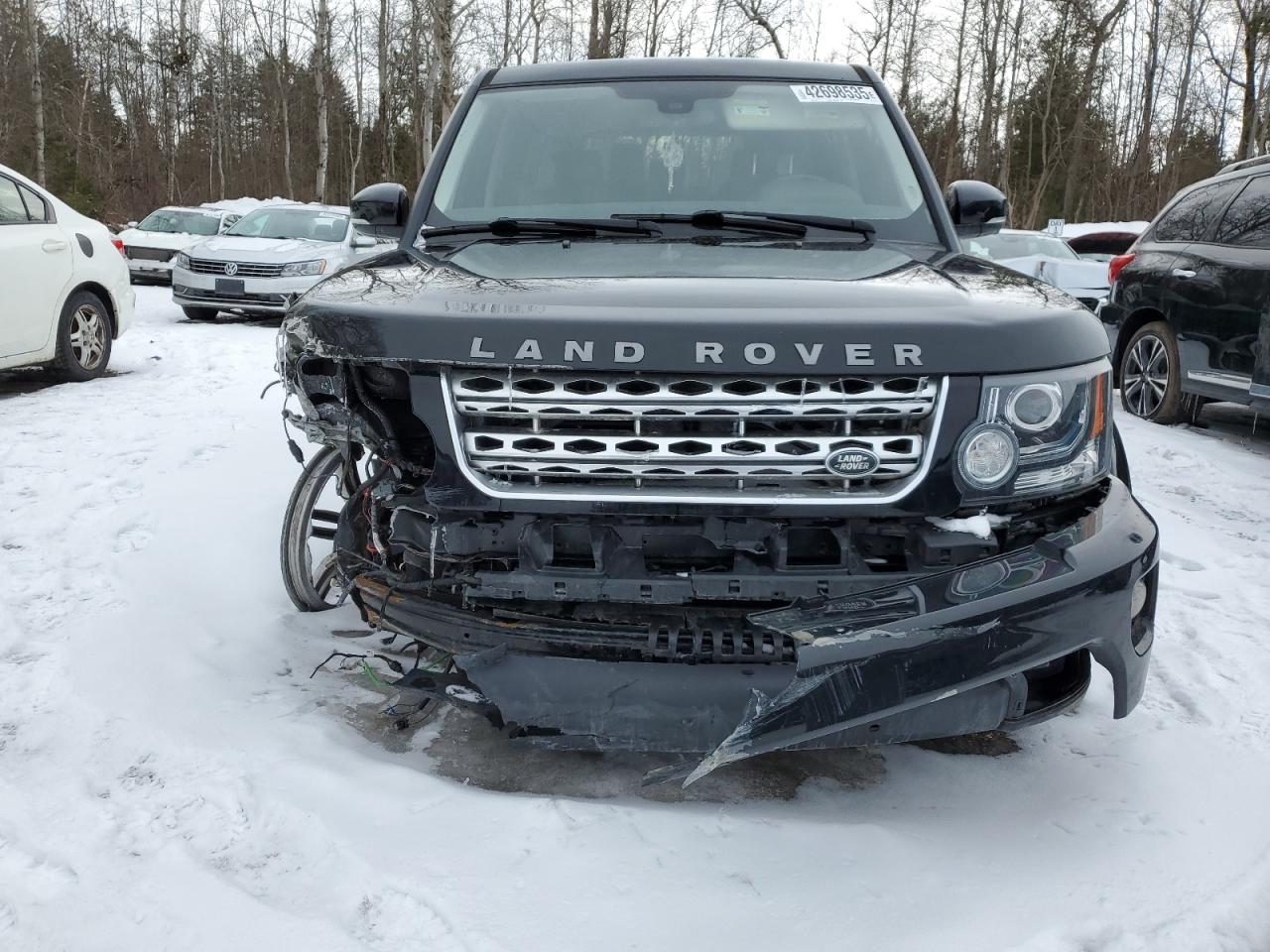 2014 Land Rover LR4 VIN SALAK2V61EA728671 Copart auction photo, front end / undercarriage damage thumbnail 5