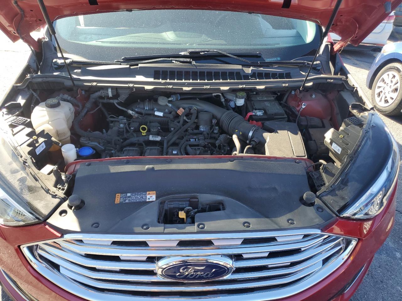 2020 Ford Edge VIN 2FMPK3J97LBB15037 Copart auction photo, side / front end damage thumbnail 12