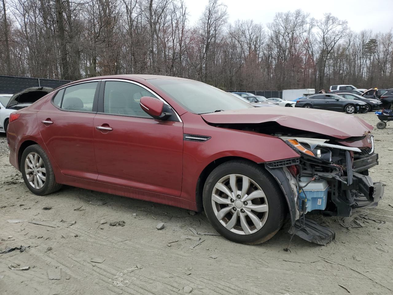 2015 KIA Optima VIN 5XXGN4A72FG407859 Copart auction photo, front end / minor dent/scratches damage thumbnail 4