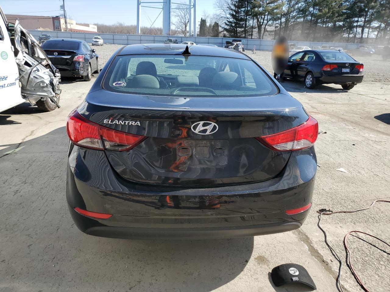 2014 Hyundai Elantra VIN 5NPDH4AE9EH546530 Copart auction photo, side damage thumbnail 6