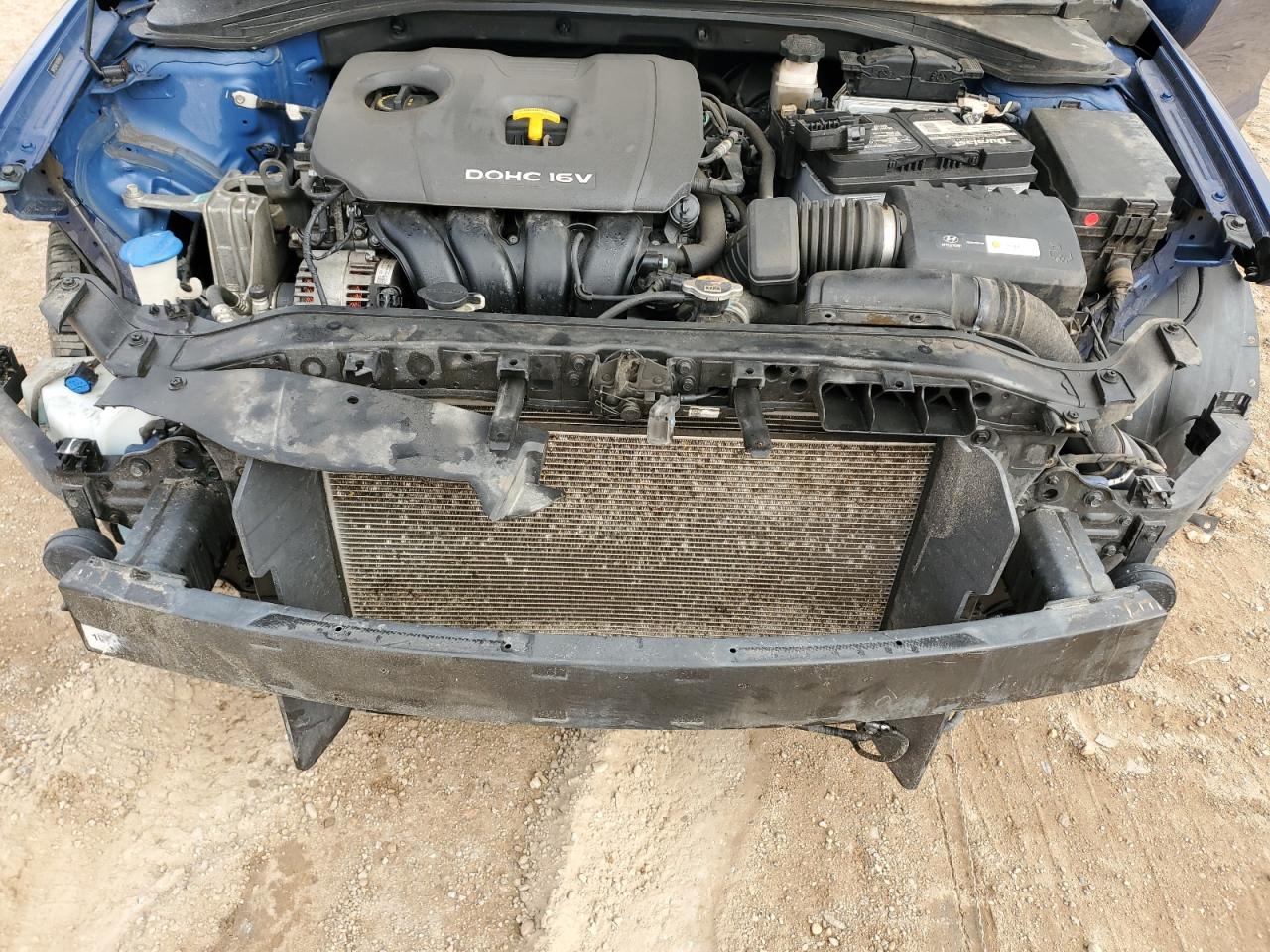 2018 Hyundai Elantra VIN 5NPD84LFXJH384553 Copart auction photo, all over damage thumbnail 13