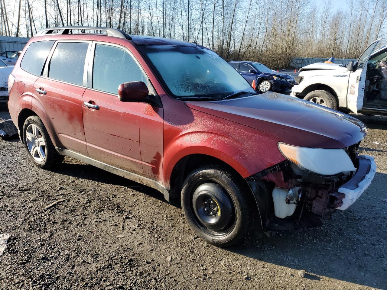 2009 Subaru Forester VIN JF2SH64629H797502 Copart auction photo, front end / side damage thumbnail 4