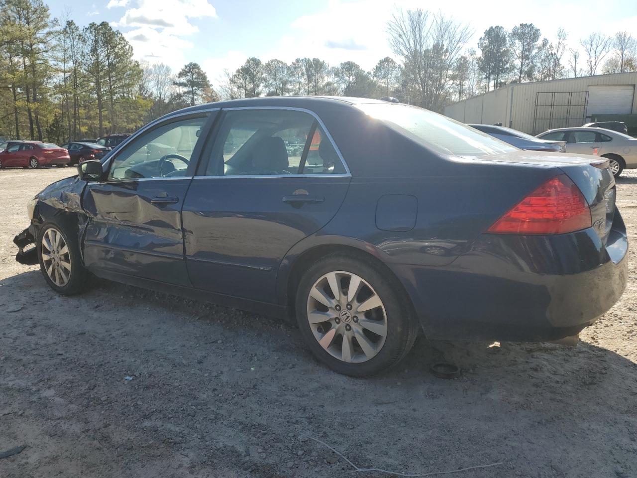 2007 Honda Accord VIN 1HGCM66517A104803 Copart auction photo, front end / side damage thumbnail 2