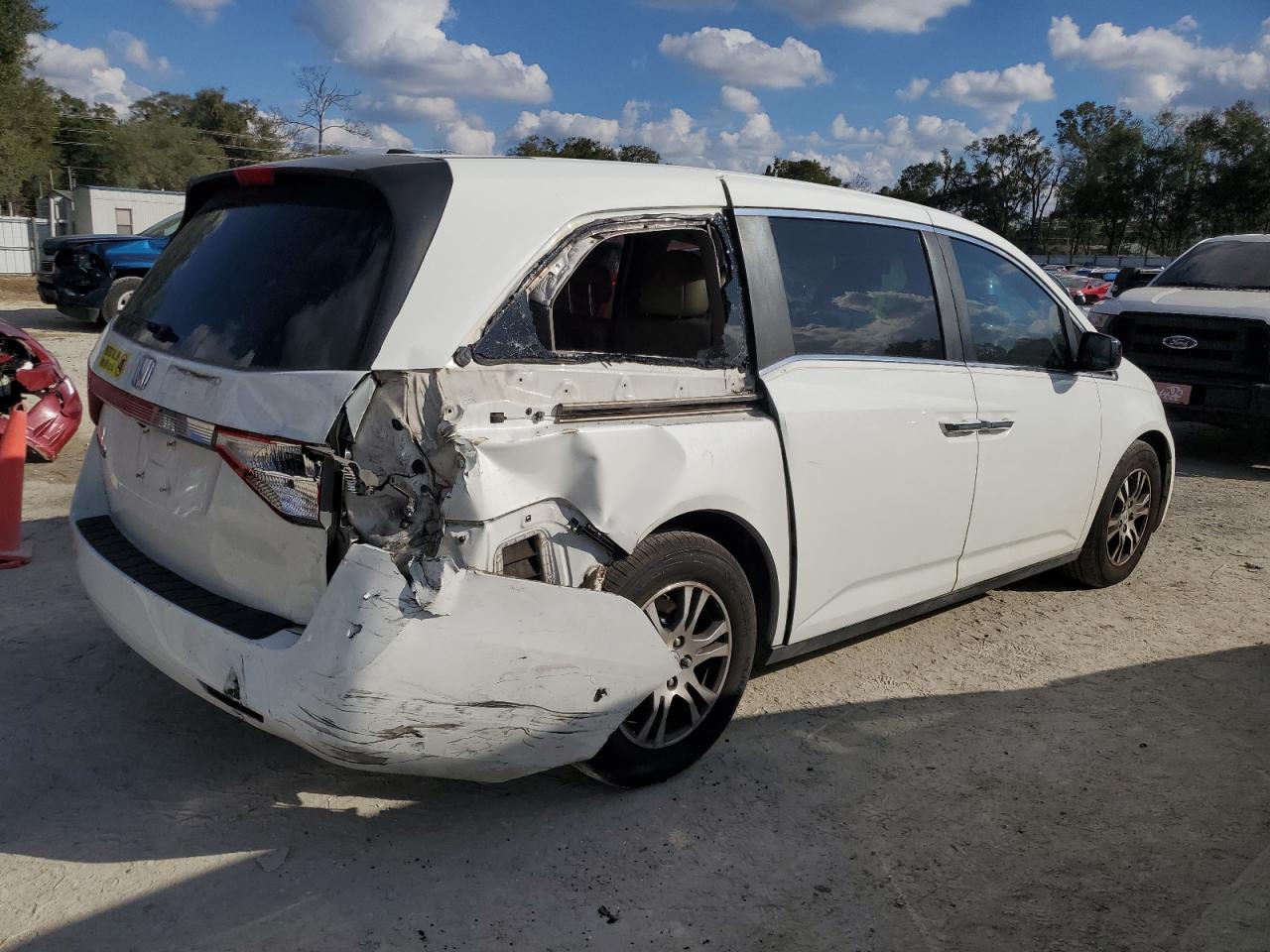 2012 Honda Odyssey VIN 5FNRL5H66CB066935 Copart auction photo, rear end damage thumbnail 3