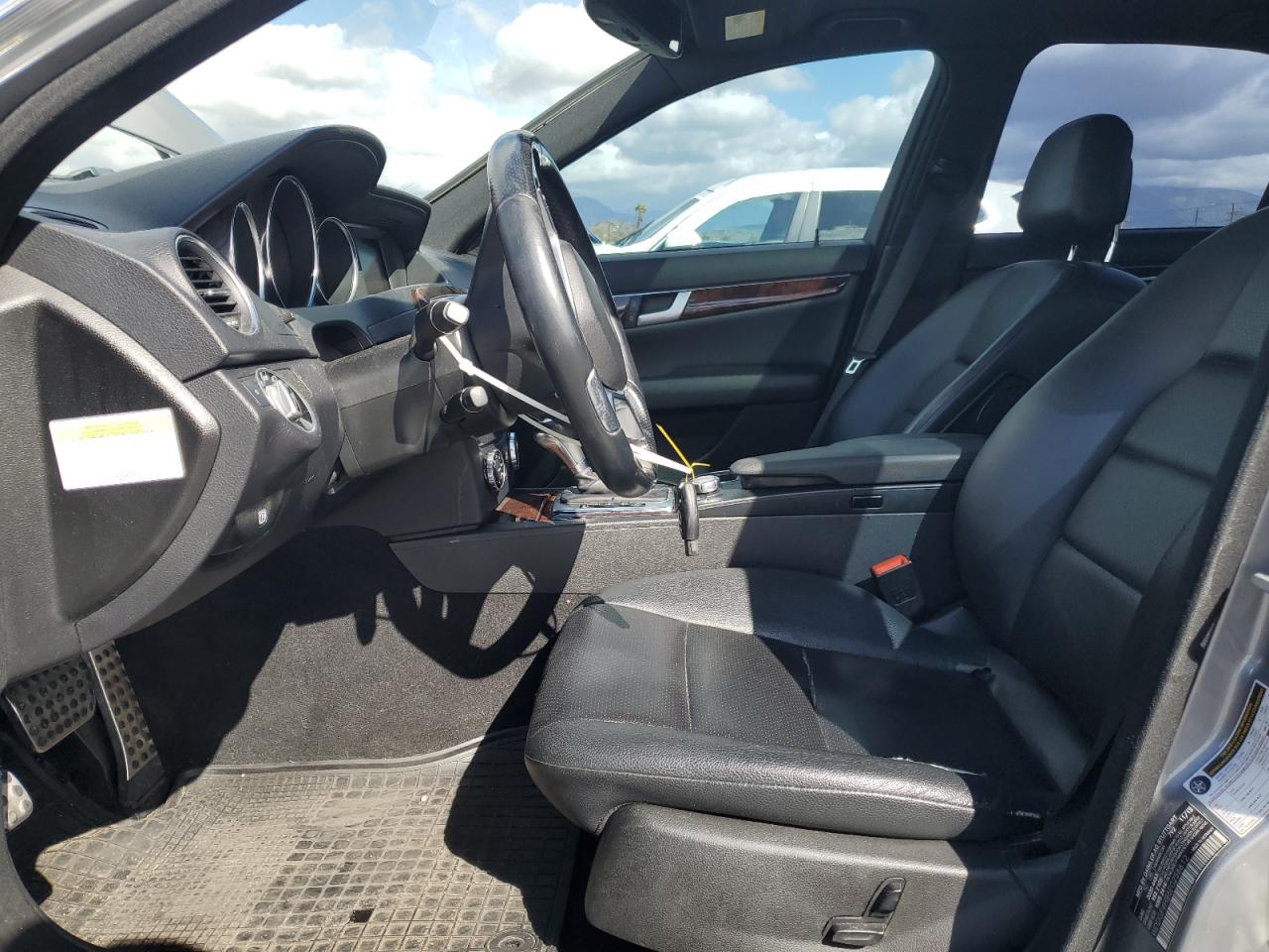 2014 Mercedes-Benz C-klasse VIN WDDGF4HB6EG256612 Copart auction photo, front end damage thumbnail 7