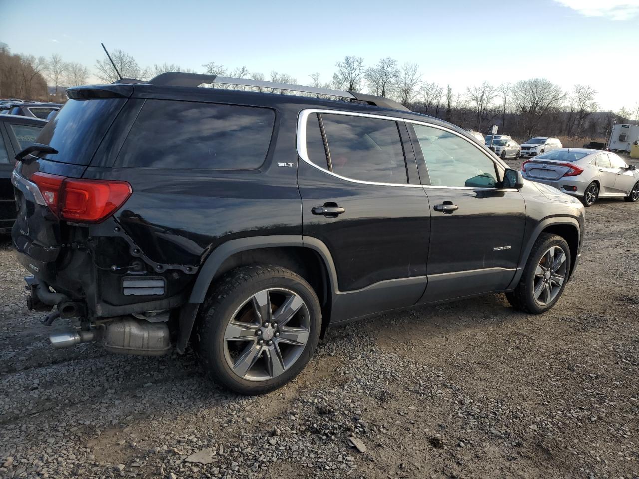 2018 GMC Acadia VIN 1GKKNWLS6JZ143076 Copart auction photo, rear end / undercarriage damage thumbnail 3
