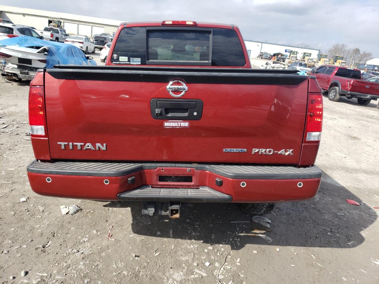 2015 Nissan Titan VIN 1N6BA0EC0FN503853 Copart auction photo, front end / undercarriage damage thumbnail 6