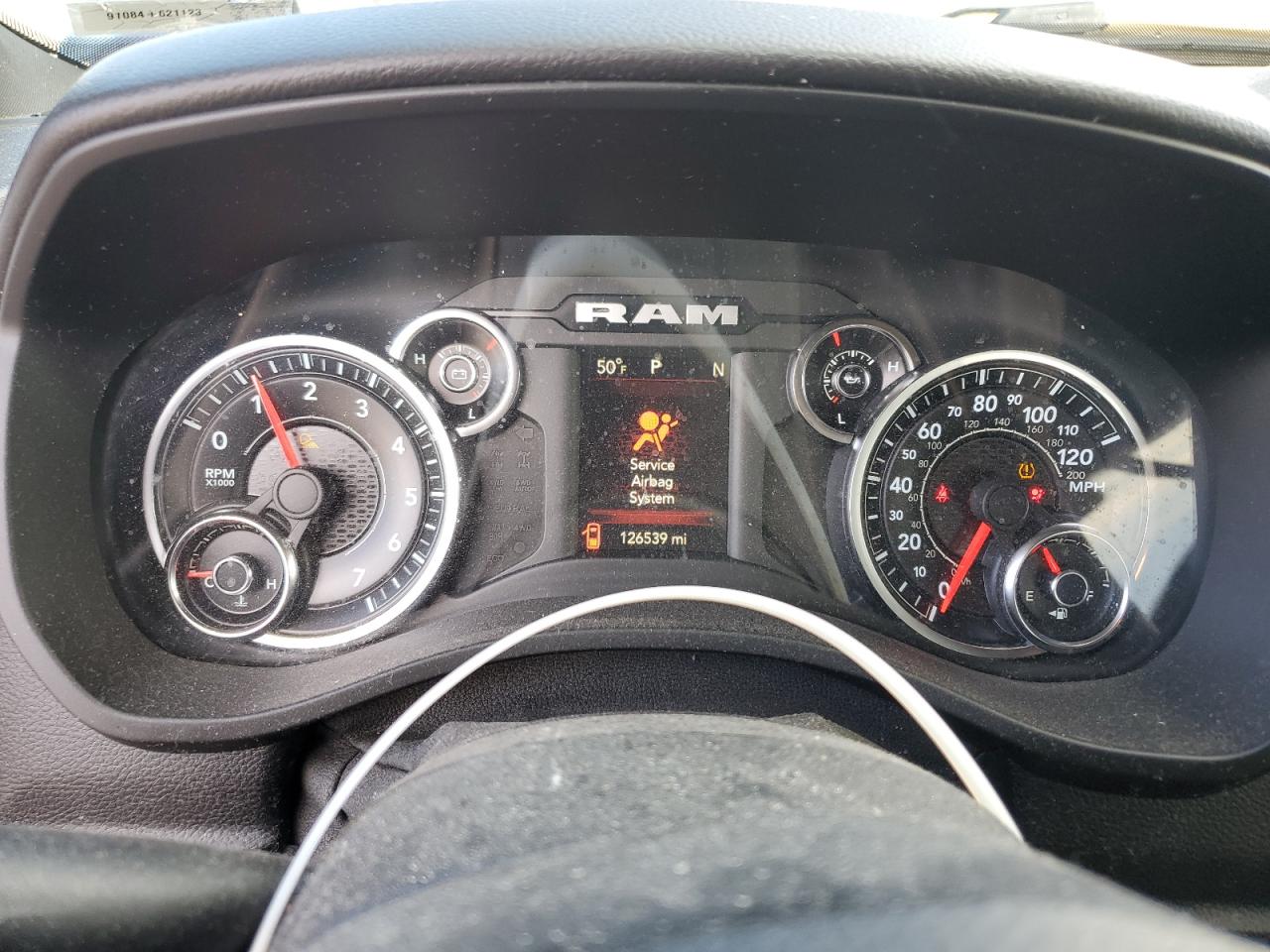 2019 RAM 1500 VIN 1C6RREFT3KN684163 Copart auction photo, rear end damage thumbnail 9