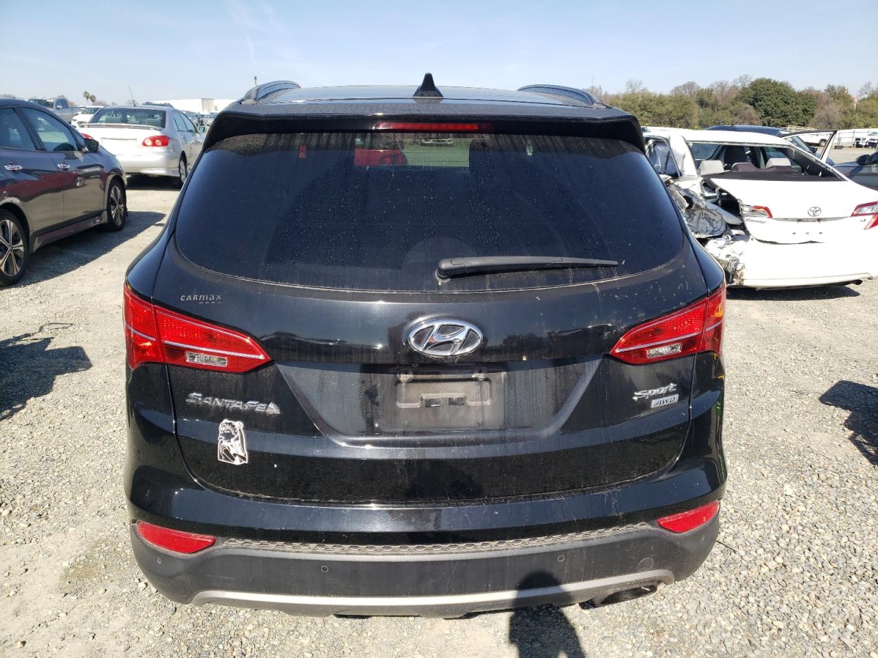 2014 Hyundai Santa Fe VIN 5XYZUDLB6EG230319 Copart auction photo, side damage thumbnail 6
