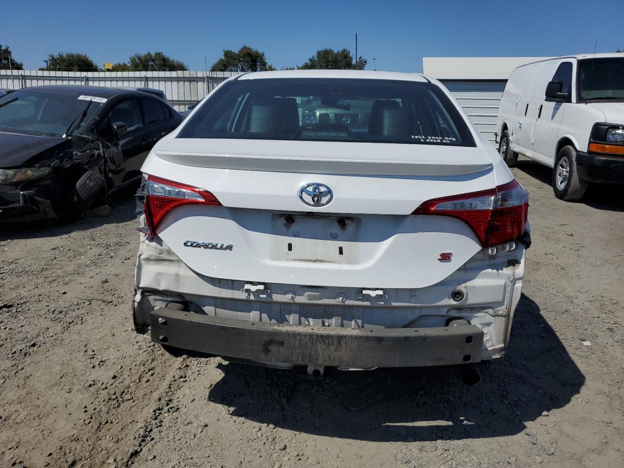 2016 Toyota Corolla VIN 2T1BURHE8GC589977 Copart auction photo, rear end / side damage thumbnail 6