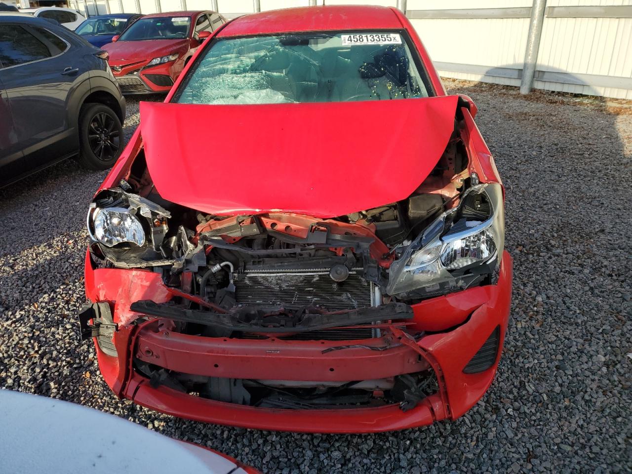 2015 Toyota Yaris VIN VNKJTUD31FA016290 Copart auction photo, front end / side damage thumbnail 5