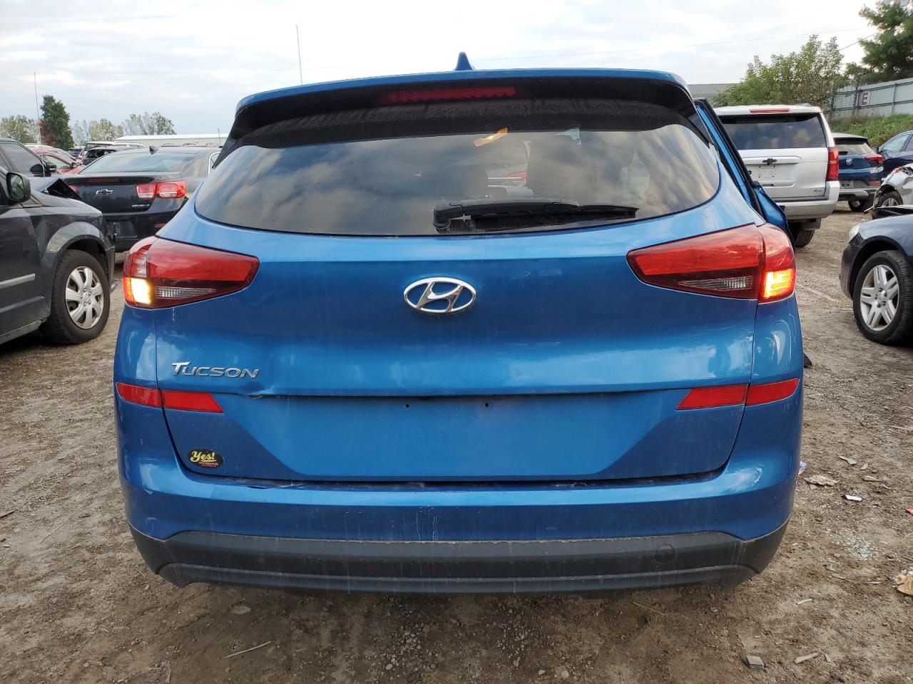 2019 Hyundai Tucson VIN KM8J23A48KU845459 Copart auction photo, rollover damage thumbnail 6