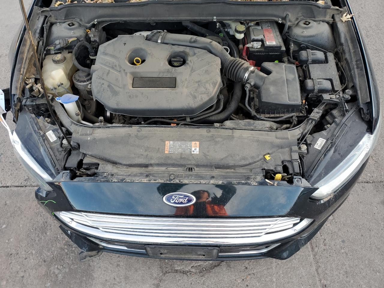 2014 Ford Fusion VIN 3FA6P0D97ER106554 Copart auction photo, front end / hail damage thumbnail 11