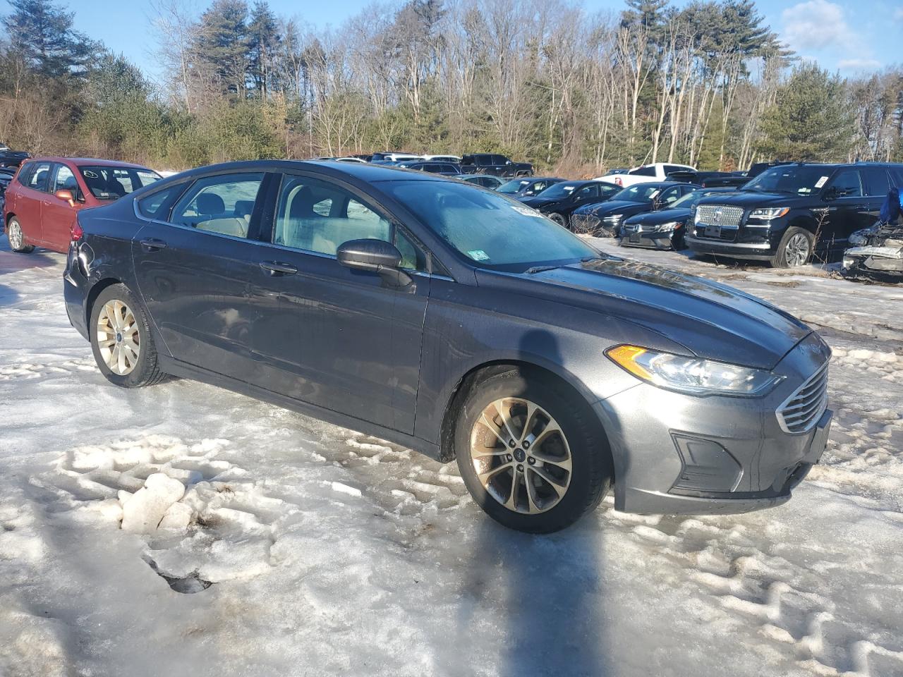 2019 Ford Fusion VIN 3FA6P0HD3KR212204 Copart auction photo, minor dent/scratches damage thumbnail 4