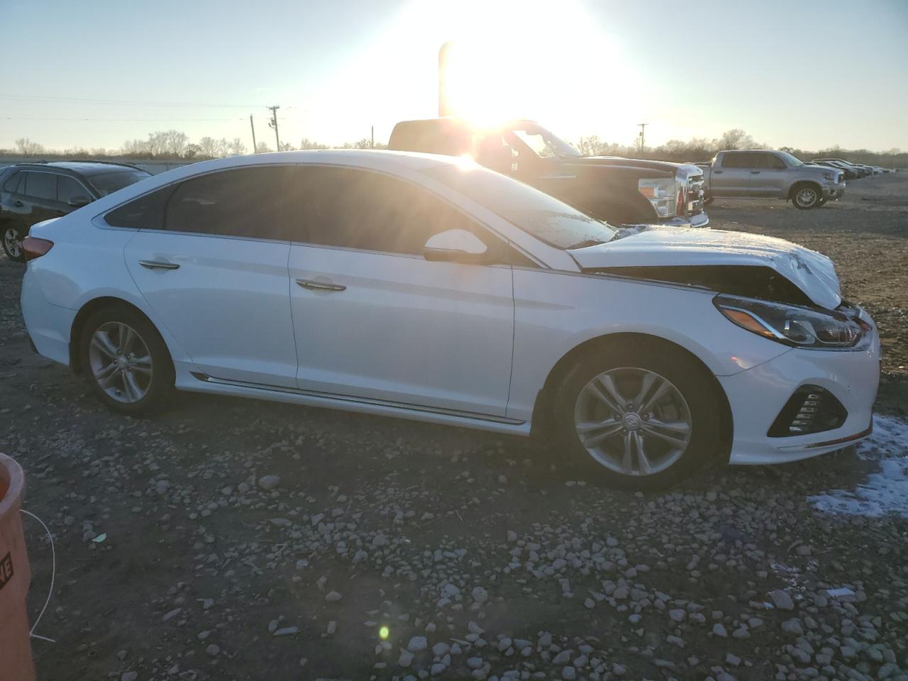 2018 Hyundai Sonata VIN 5NPE34AF7JH714087 Copart auction photo, front end damage thumbnail 4