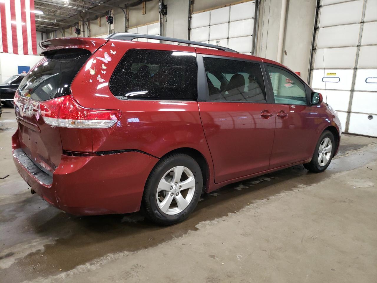 2012 Toyota Sienna VIN 5TDKK3DC0CS205697 Copart auction photo, rear end damage thumbnail 3