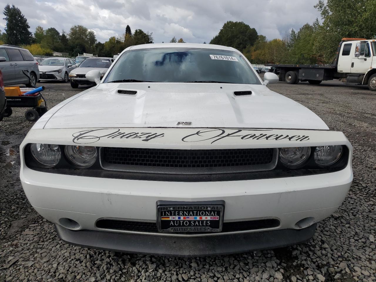 2013 Dodge Challenger VIN 2C3CDYAG7DH683431 Copart auction photo, side / front end damage thumbnail 5