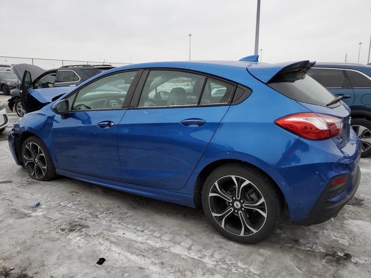 2019 Chevrolet Cruze VIN 3G1BE6SM5KS556841 Copart auction photo, front end / undercarriage damage thumbnail 2