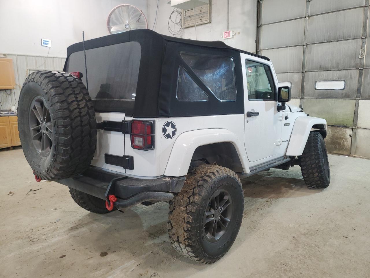2018 Jeep Wrangler VIN 1C4AJWAG6JL860324 Copart auction photo, front end / undercarriage damage thumbnail 3