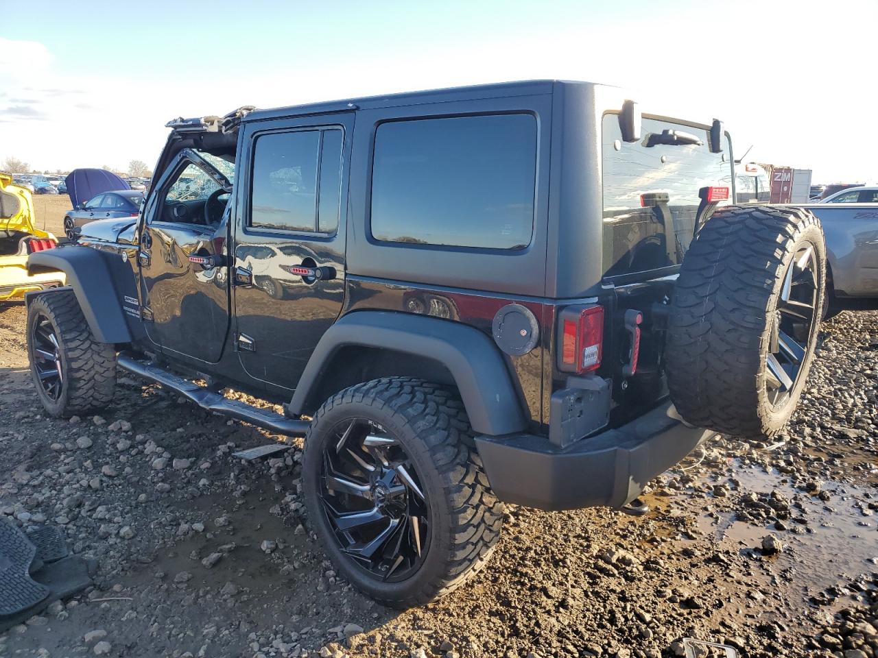 2016 Jeep Wrangler VIN 1C4BJWDG9GL140038 Copart auction photo, top/roof / side damage thumbnail 2