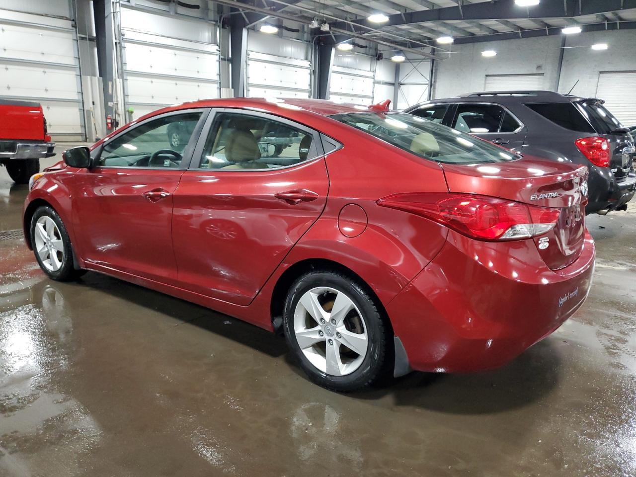 2013 Hyundai Elantra VIN 5NPDH4AE1DH239089 Copart auction photo, front end / rear end damage thumbnail 2