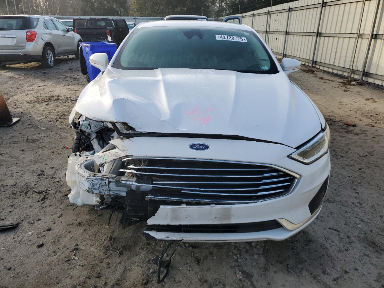 2020 Ford Fusion VIN 3FA6P0CD8LR196168 Copart auction photo, front end / minor dent/scratches damage thumbnail 5